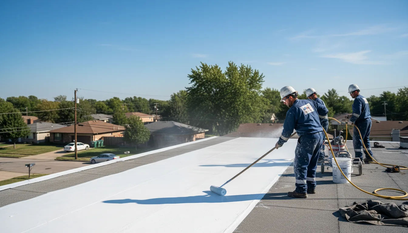 Commercial roof coating in Hankamer, TX near me